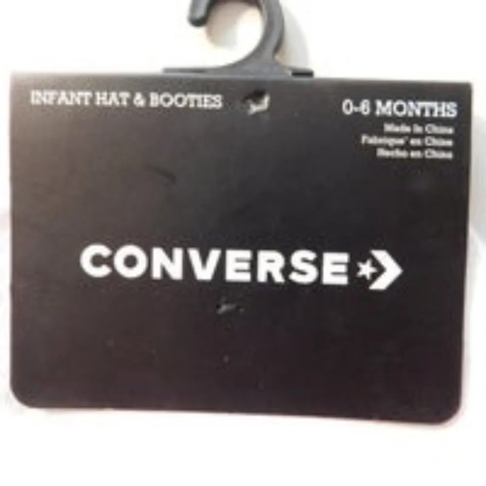 Converse Hat and Booties Gift Set 0-6 Months NEW